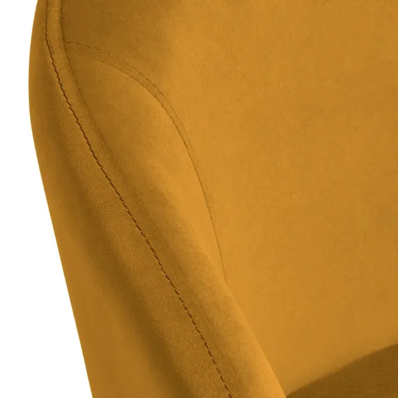 Стул Lime, оранжевый микровелюр с золотыми ножками