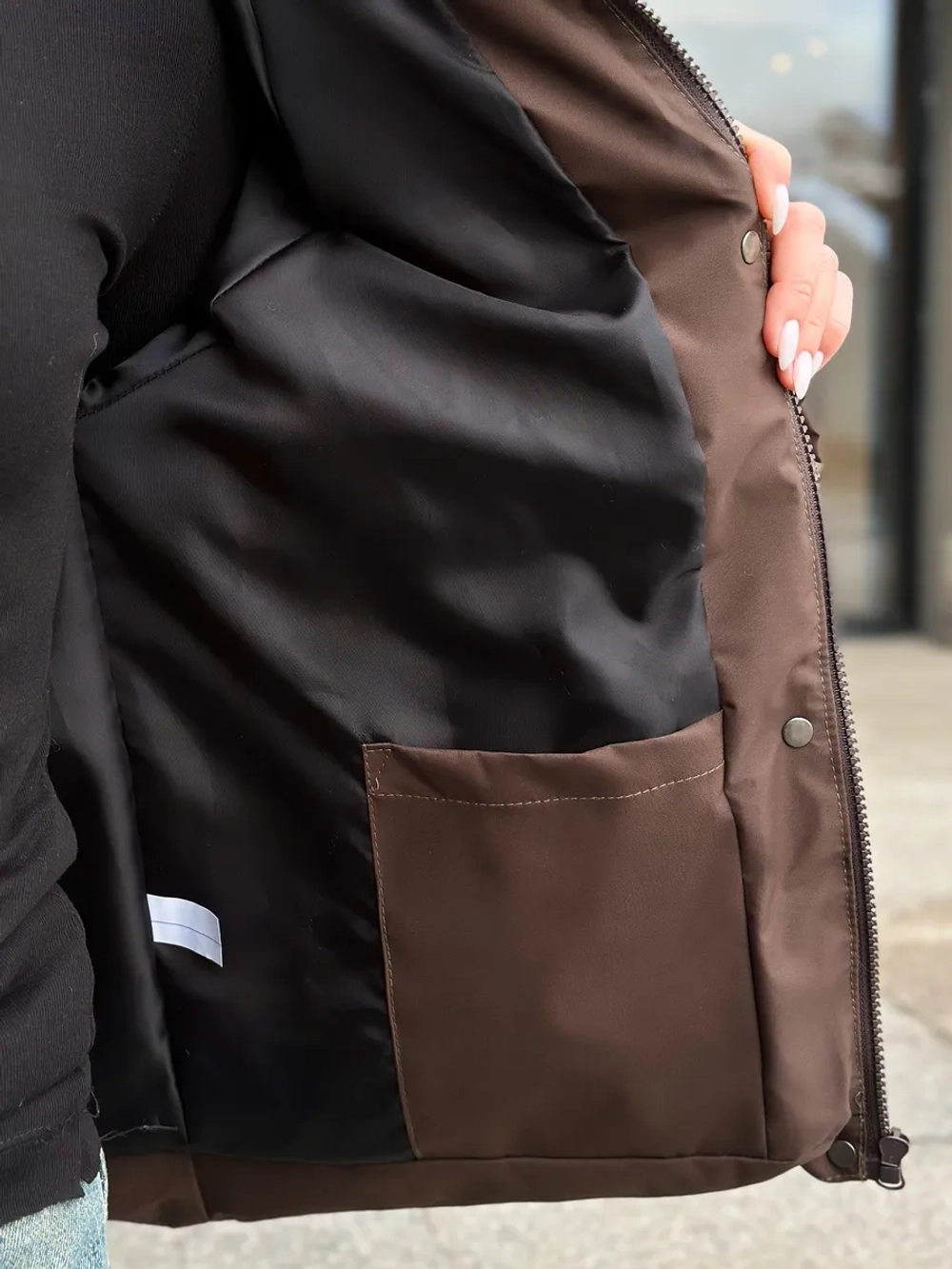 Куртка осенняя короткая без капюшона