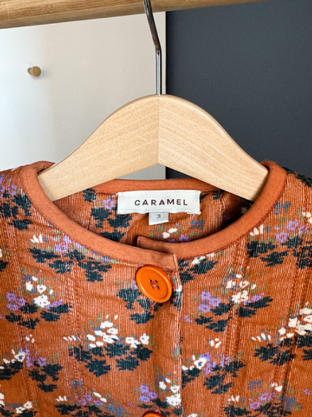 Вельветовое пальто Caramel, 98