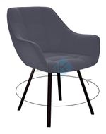 Стул DikLine 252 М поворотный опоры чёрные