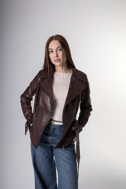 Косуха из натуральной кожи