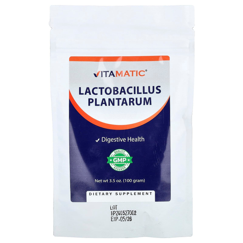 Vitamatic, лактобактерии плантарум (Lactobacillus plantarum), 100 г (3,5 унции)