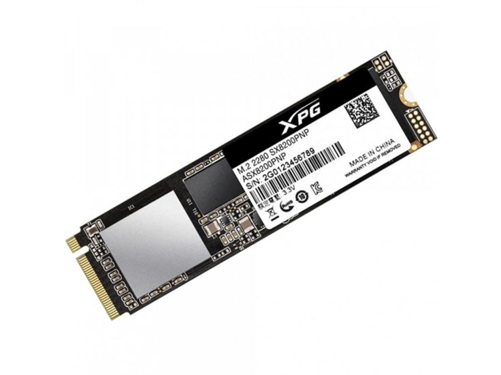 SSD накопитель ADATA XPG SX8200 Pro 512ГБ, M.2 2280, PCIe 3.0 x4, NVMe [ASX8200PNP-512GT-C]