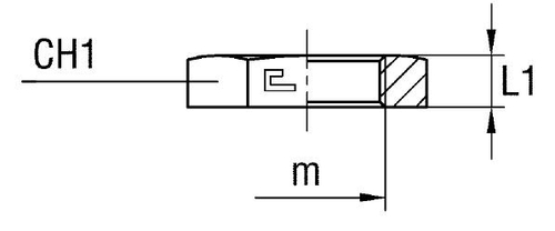 Гайка накидная NT 15L/14S 22х1.5