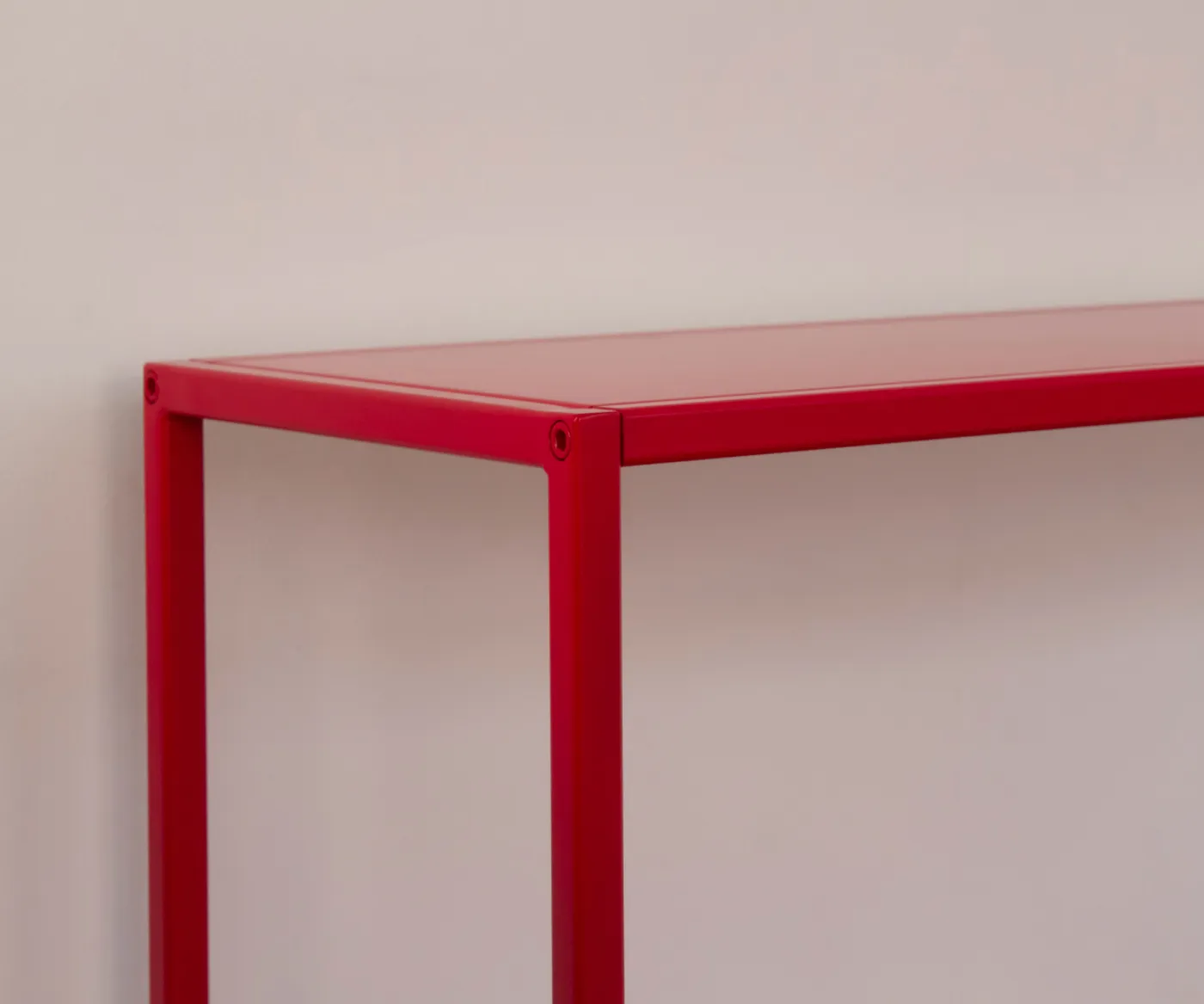 Стеллаж металлический 155х60х25, красный