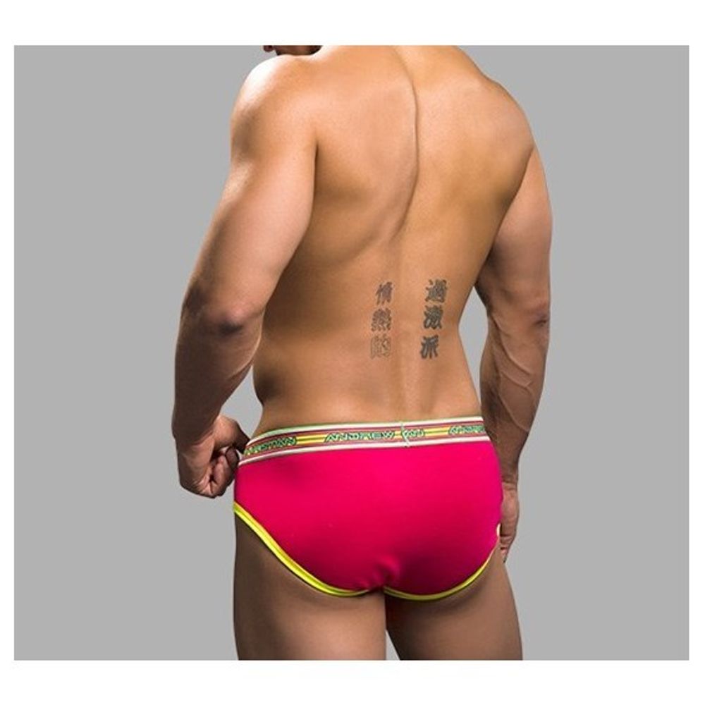 Мужские трусы брифы розовые  Andrew Christian Brief Pink  AC9616