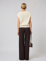 Брюки широкие со складками