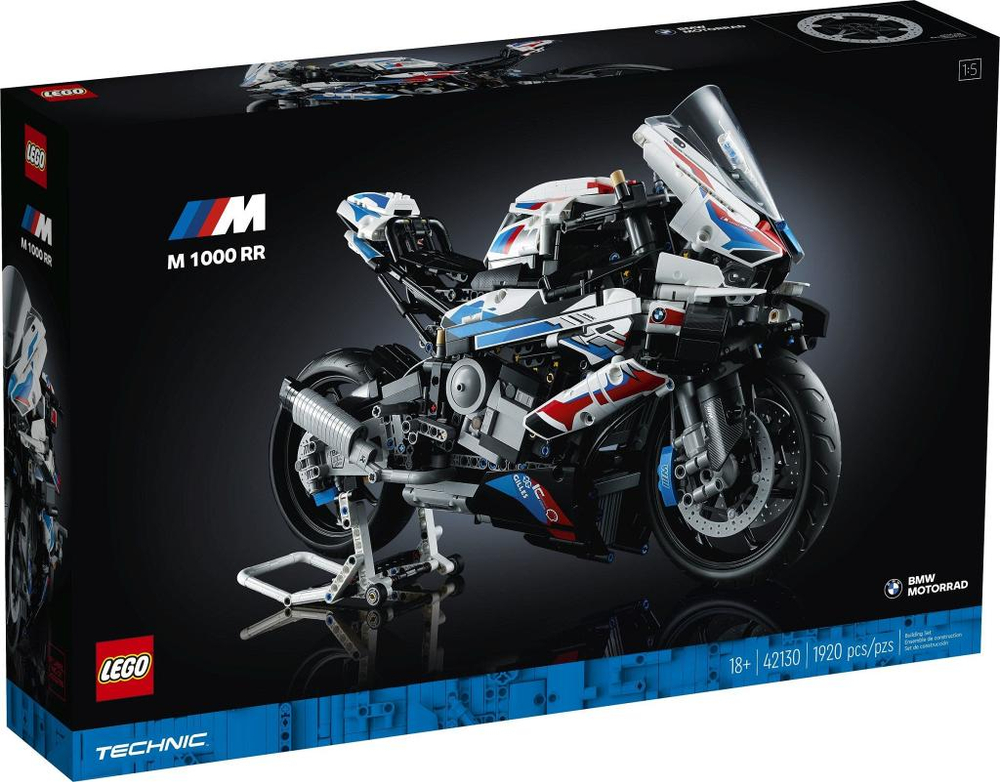 Конструктор LEGO Technic 42130 лего BMW M 1000 RR — детализированный мотоцикл, 10+