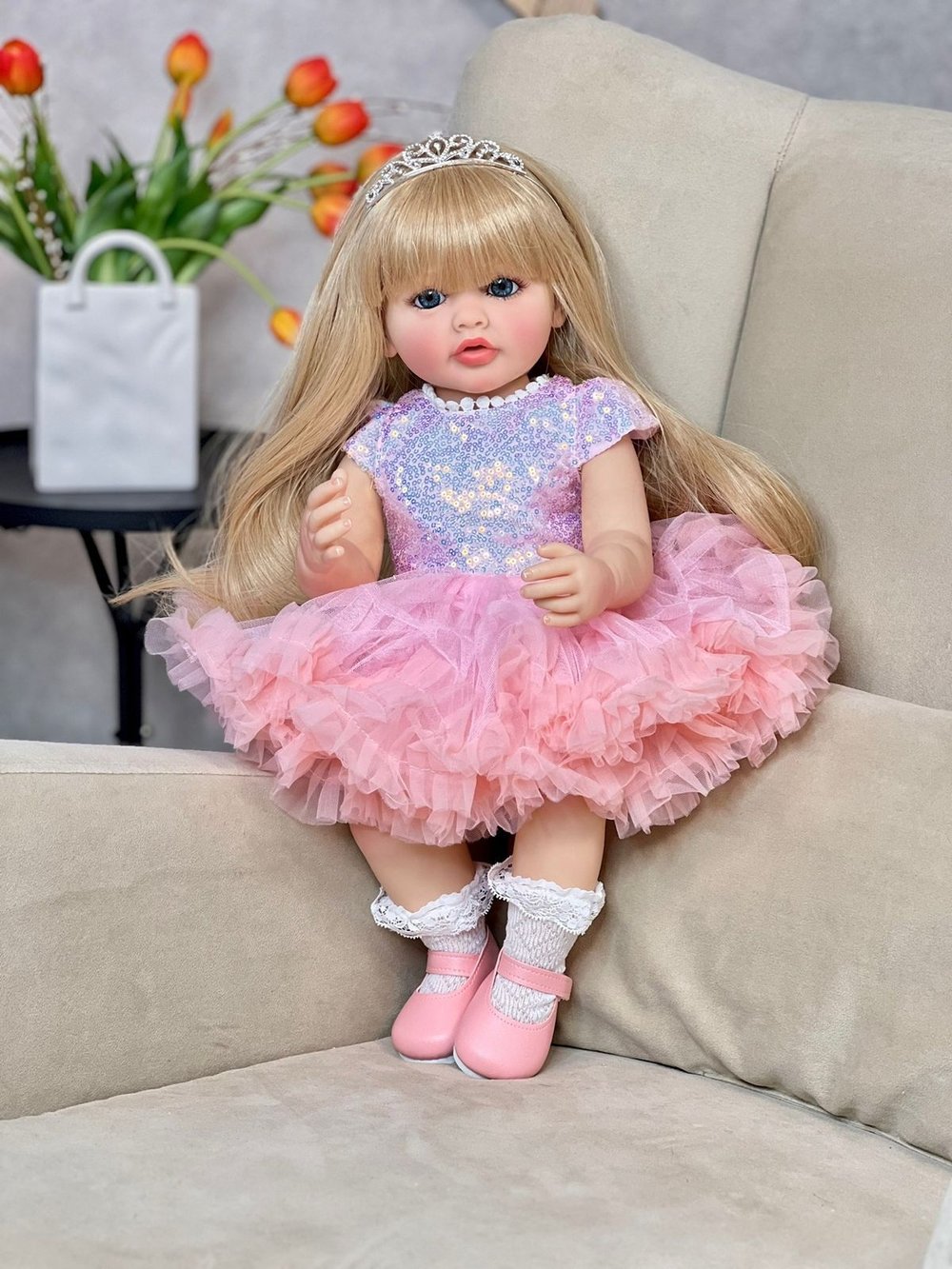 Кукла Реборн виниловая 55см (FA-863)