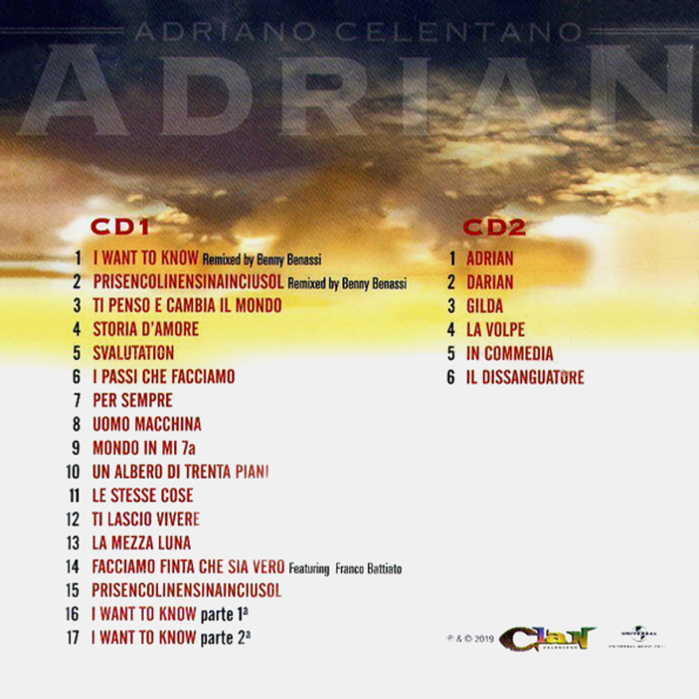 Adriano Celentano / Adrian (2CD)
