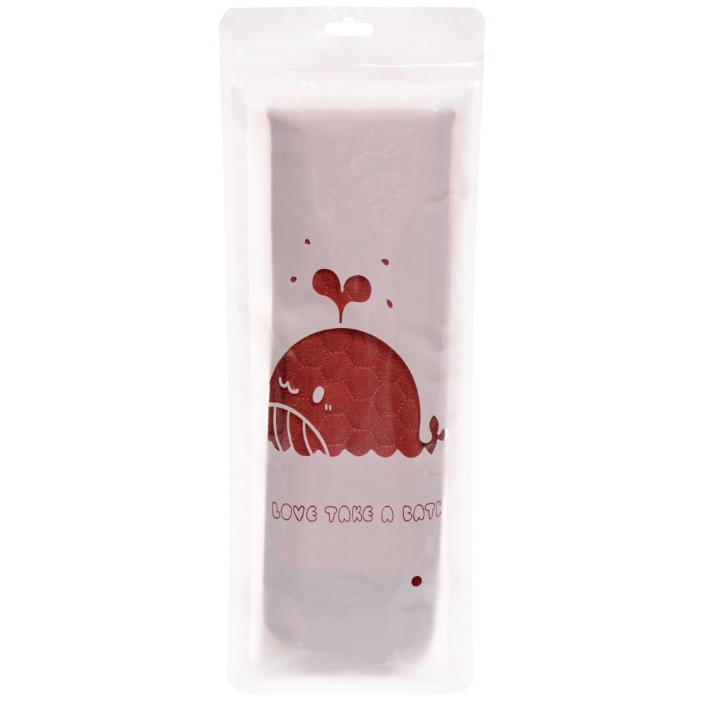 Мочалка для тела «Premium - Laguna», цвет марсала, 9*82см