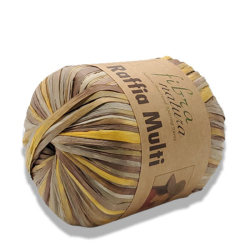 Пряжа Raffia Multi 35г, 90м, 100% целлюлоза (цена за 1шт)