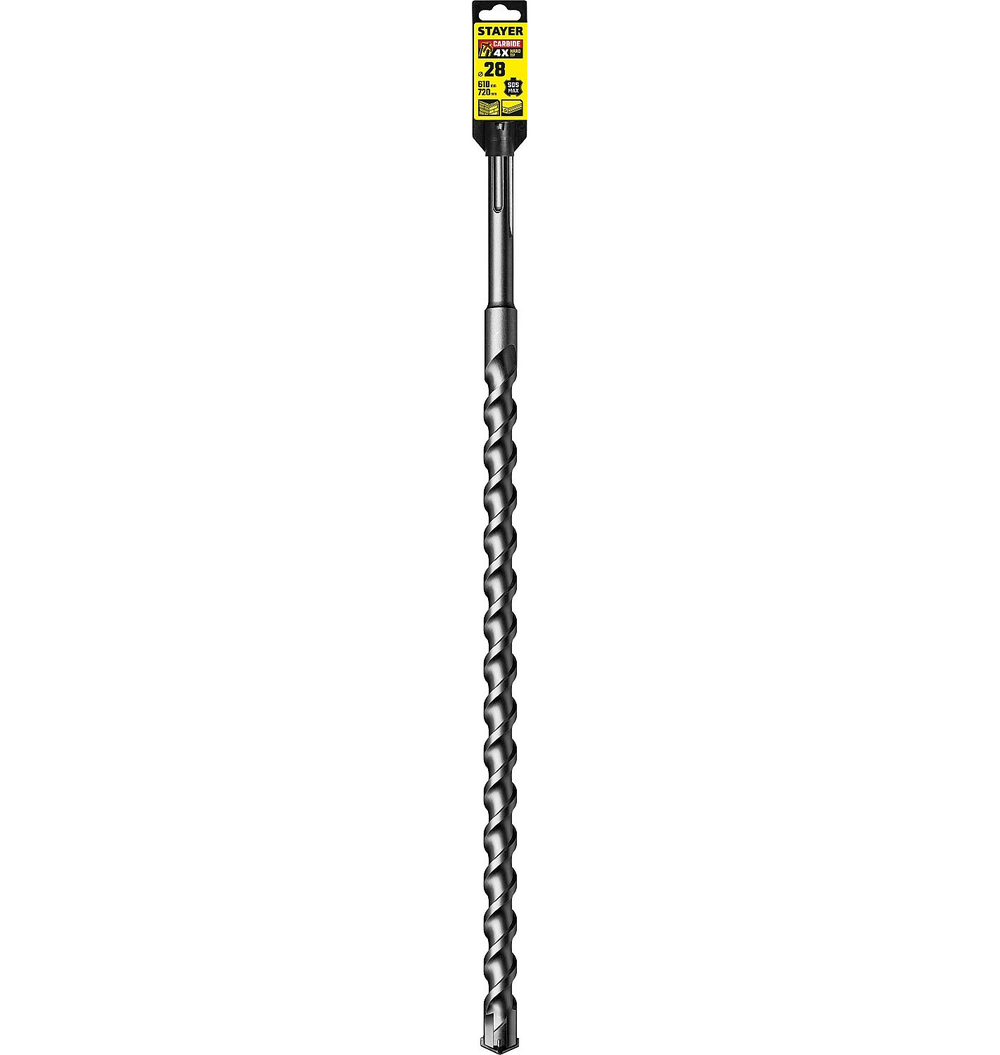 STAYER Hercules-4Х, 28 x 610/720 мм, SDS-max бур, Professional (29370-610-28)