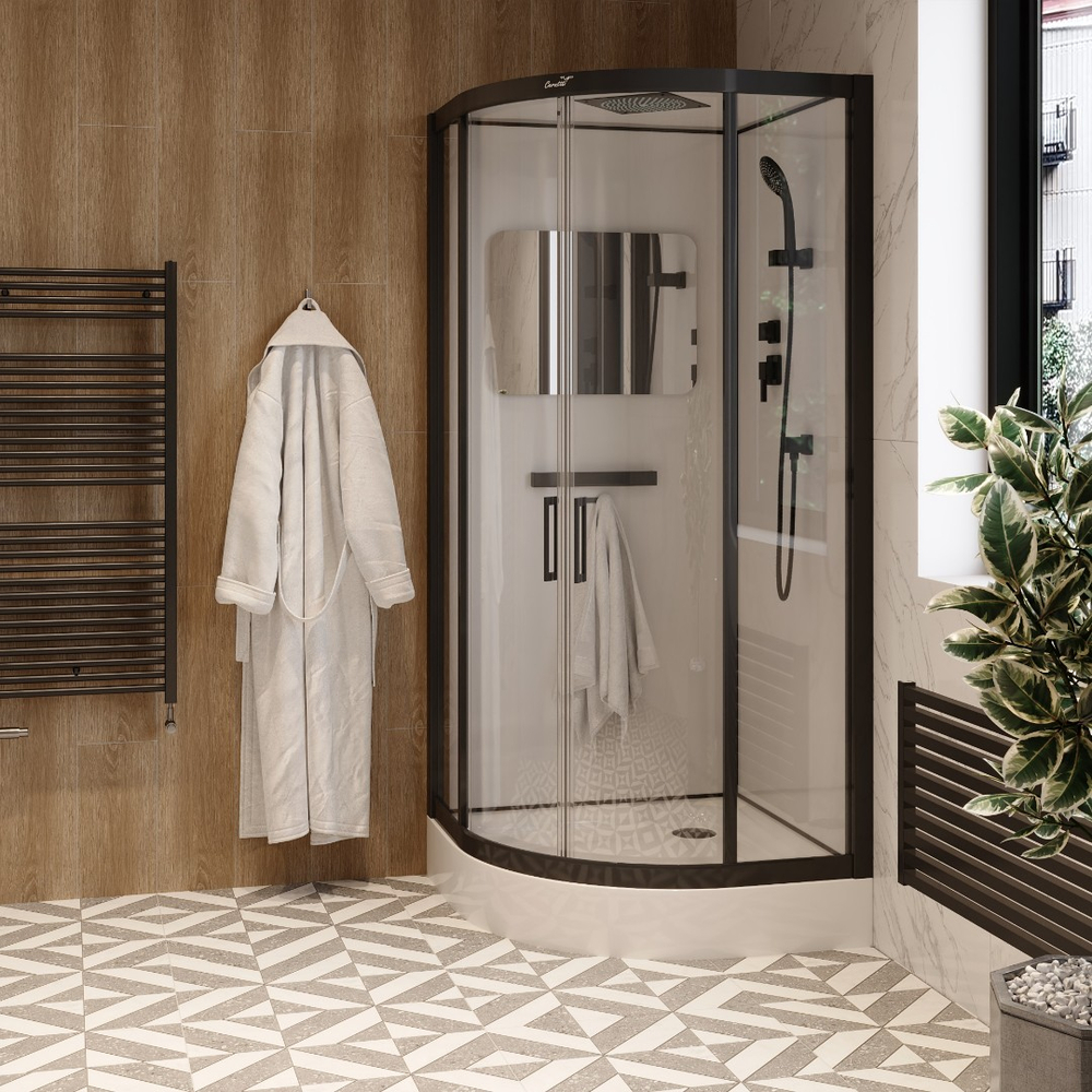 Душевая кабина Ceruttispa (ЧеруттиСпа) VIVA 101B, с низким поддоном, 100x100x215