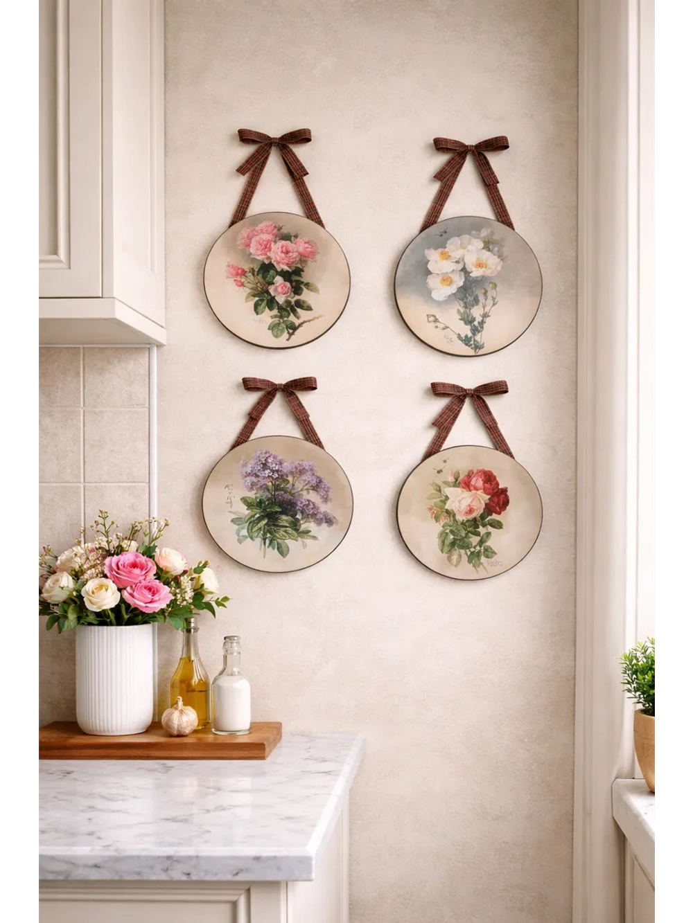 Набор настенных панно 18.5 см, 4 штуки в наборе