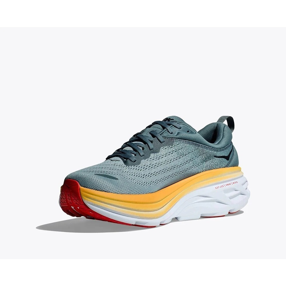 Кроссовки мужские HOKA M BONDI 8 X-WIDE Goblin Blue / Mountain Spring