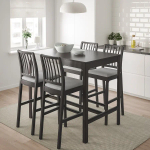 Комплект барного стола и барных стульевт - EKEDALEN IKEA/ЭКЕДАЛЕТ ИКЕА, 120 см, коричневый