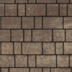 Тротуарная плитка СТАРЫЙ ГОРОД - Листопад гладкий Хаски, комплект из 3 видов плит