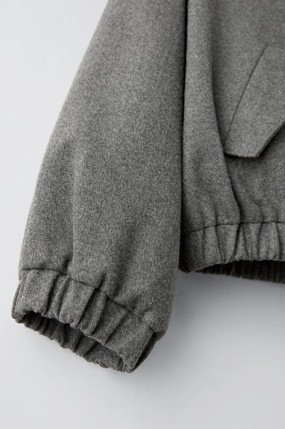 ZARA КУРТКА-БОМБЕР С МОЛНИЕЙ, СЕРЫЙ