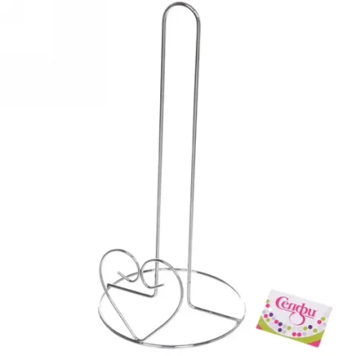 Держатель для бумажных полотенец металлический «Сердечко» 28*13 см