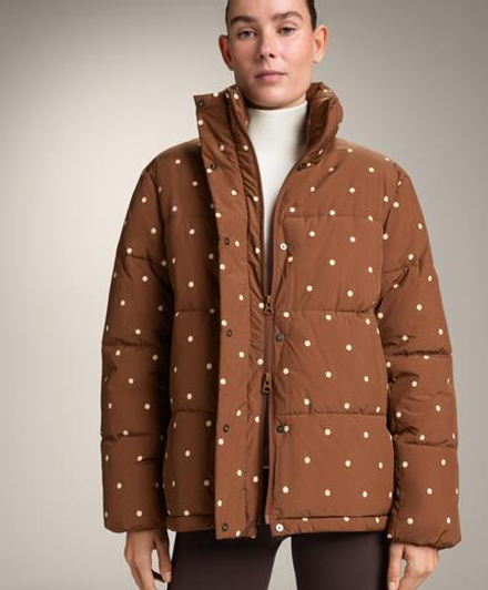 Oysho Утепленная водоотталкивающая куртка Primaloft®, коричневый