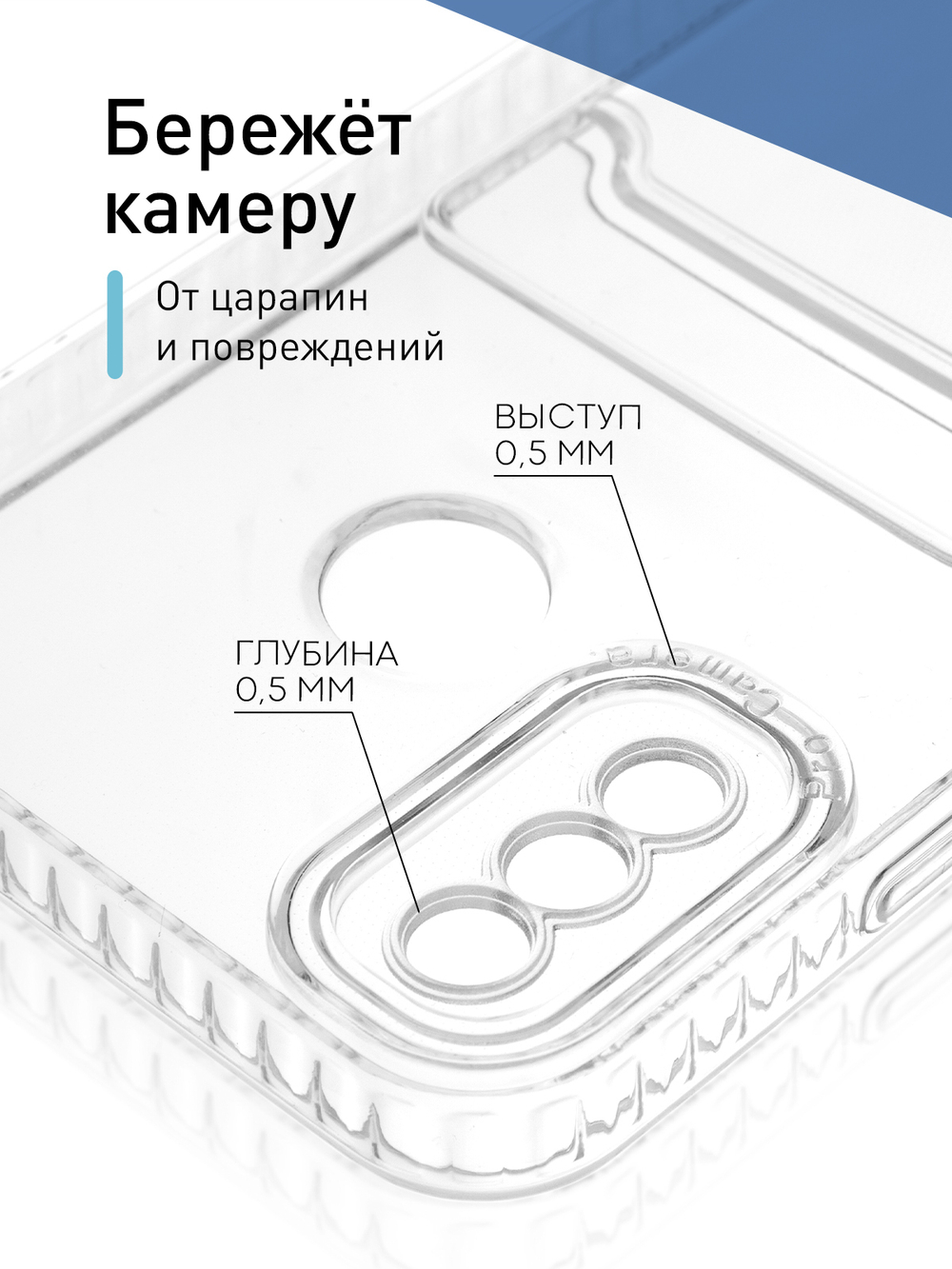 Чехол ROSCO для Tecno Spark 6 Go (арт. TCN-S6GO-TPU-01-POCKET )