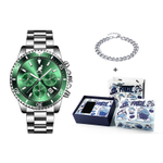 KANGOL Quartz Movement Stainless Steel Watchband Watch Men"s Watches Black Dial