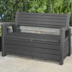 Пластиковая лавка - сундук Keter Otter graphite
