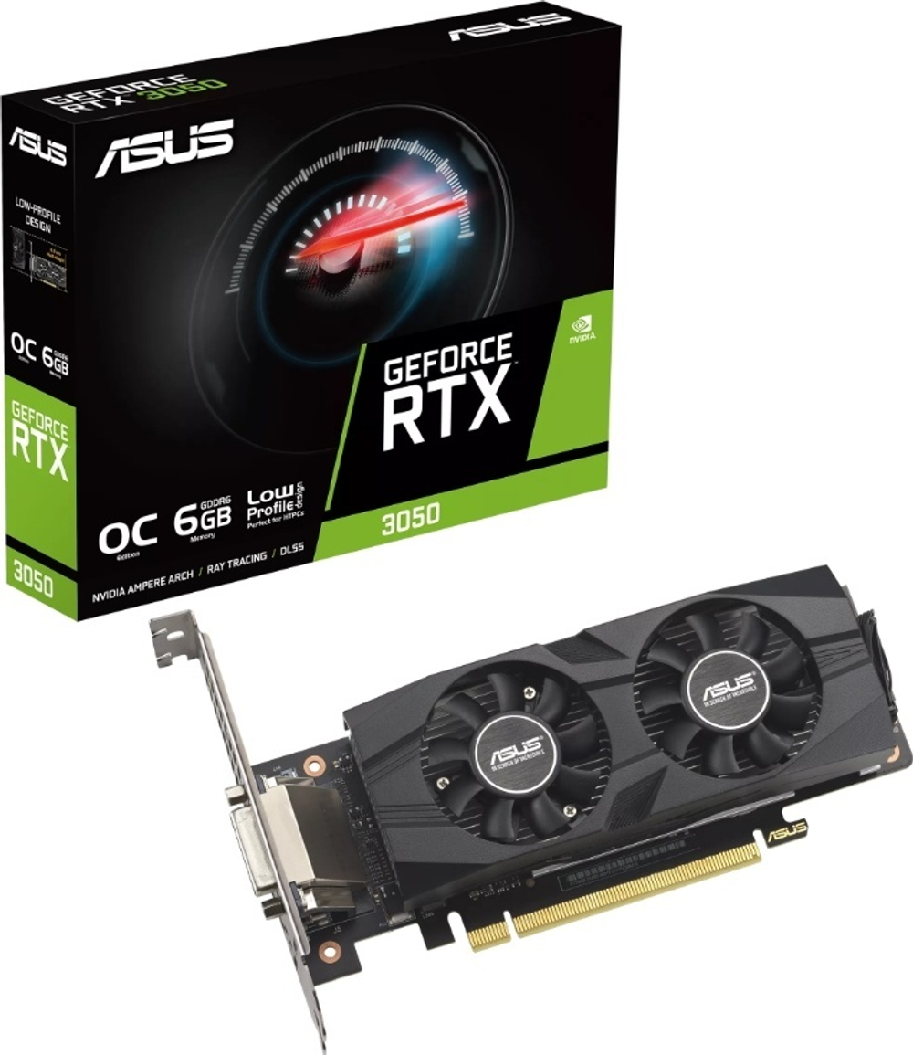 Видеокарта ASUS RTX3050-O6G-LP-BRK 6 Гб