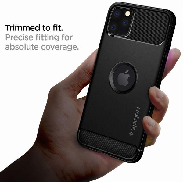Прочный чехол SPIGEN для iPhone 11 Pro - Rugged Armor - Matte Black