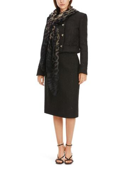 Marc Cain Жакет из твида с вышивкой