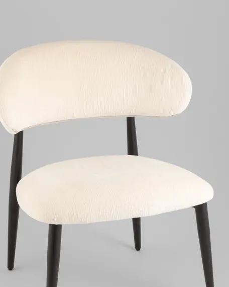 Кресло лаунж Ayla молочный