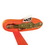 Стяжной ремень с крюками и храповым механизмом