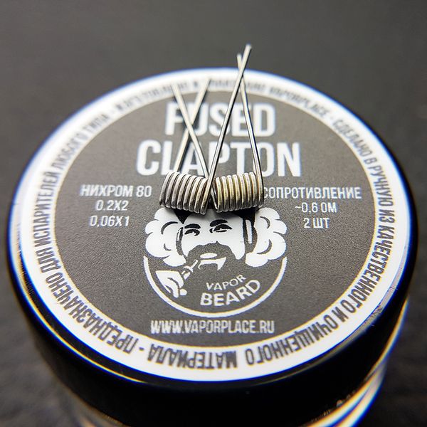 Купить Fused Clapton Vapor Beard (NiCr 0,2х2 NiCr 0,06) 2,5мм 0,6 Ом (MTL)