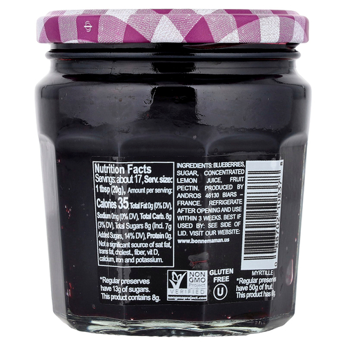 Bonne Maman, Спред из ягод голубики, 335 г (11,8 унции)