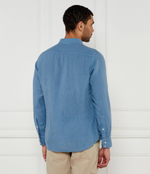 Льняная рубашка Relegant_6 BOSS ORANGE - голубой(50537381)