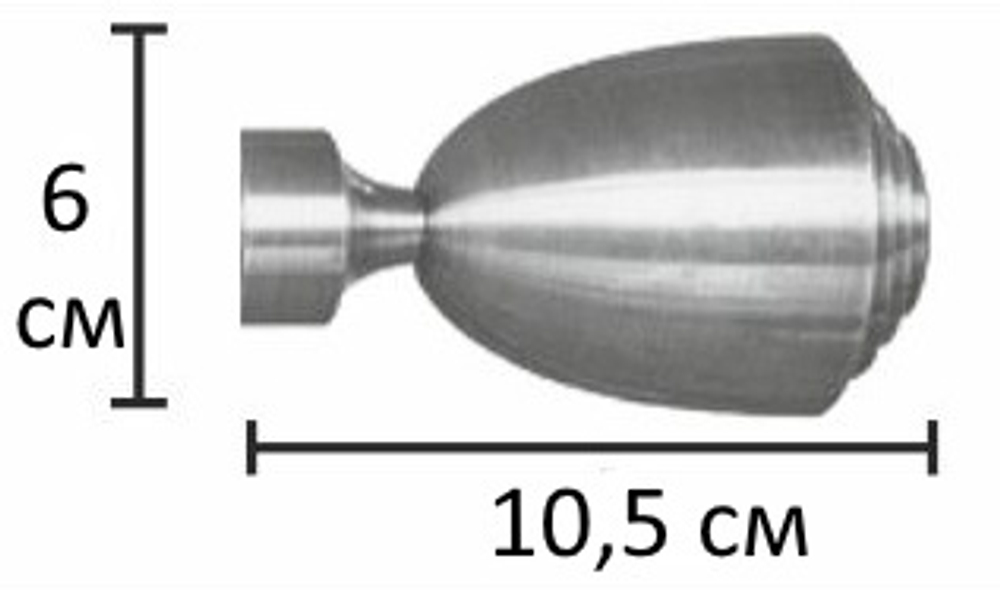 Карниз кованый рифленый для штор Ост Стенли d 25 однорядный, цвет белое золото