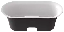 Ванна из литого мрамора отдельностоящая BAS Венеция 1700х800 черный
