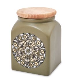 TJ-17/2 Керамическая банка сред. с крышкой