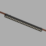 DK5672-BK Cветильник для трека-ремня Belty Smart, серия Grill, со светодиодом, L642*W40*H45мм, 48V DC, 24W, RA90, 24°, 2700-6000K, IP20, черный, алюминий