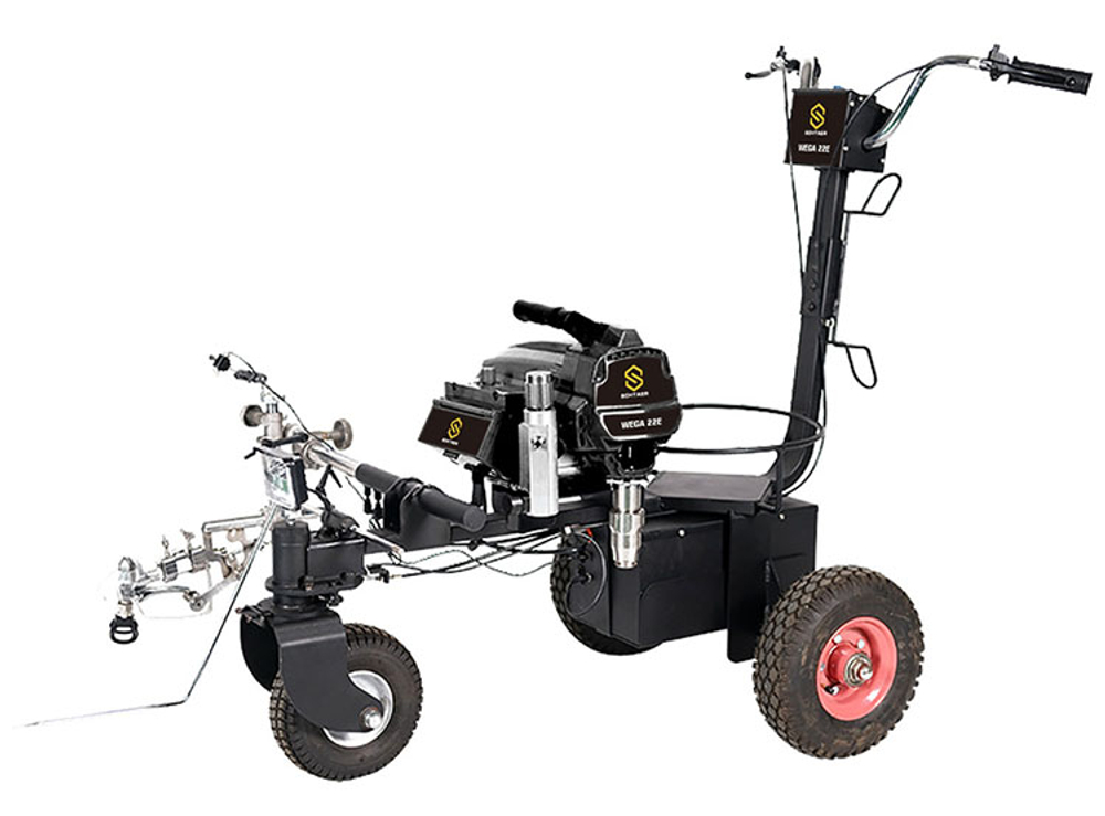 Аккумуляторная разметочная машина Schtaer Wega 22E с поршневым насосом Wega22E