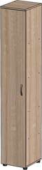Стеллаж узкий закрытый Стандарт Про дуб сонома