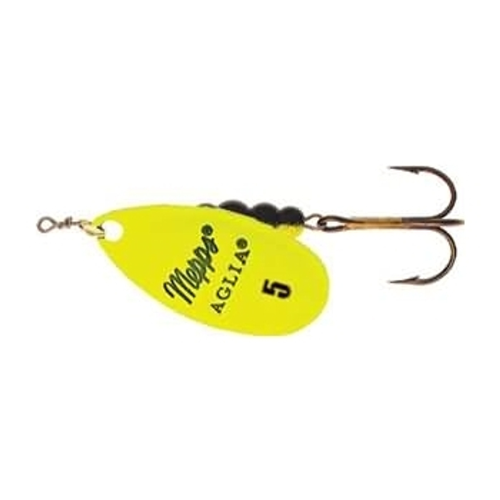 Блесна вращающаяся Mepps AGLIA FLUO, 5, Chartreuse