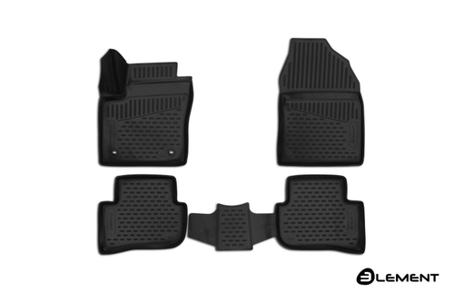 Коврики в салон для TOYOTA C-HR, 2016-, 4WD, SUV, 4 шт. ELEMENT3D48129210K