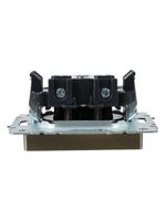 BRITE Розетка 1-местная без заземления с защитными шторками 10А РСш10-2-БрШ шампань IEK