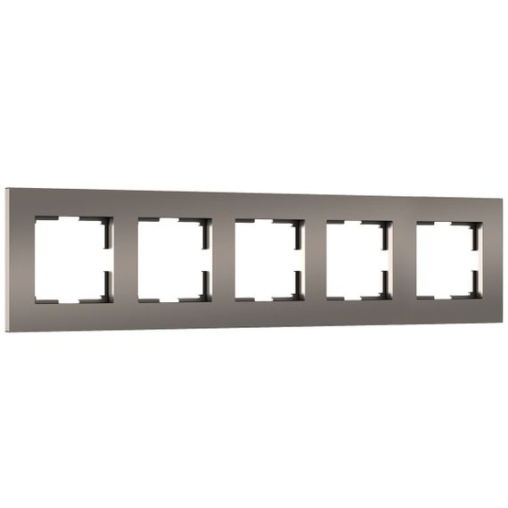 Рамка Werkel Slab на 5 постов бронза/софт W0052963 4690389207945