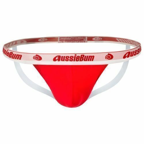 Мужские трусы джоки красные Aussiebum Wonderjock Raw Jockstrap Red AB00270