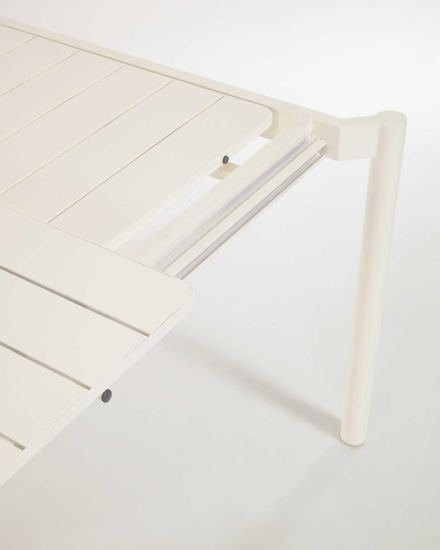 Раздвижной уличный стол Zaltana из алюминия светло-серого цвета, 140 (200) x 90 Испания