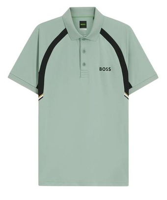 Мужское теннисное поло BOSS TOC Spin CB - open green