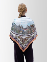 Платок «Связь времен» персиковый